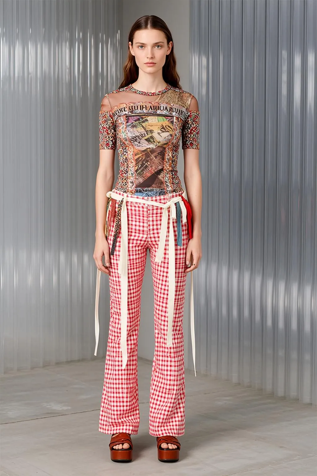 Fashion Week Young Long Brown Wavy Fair