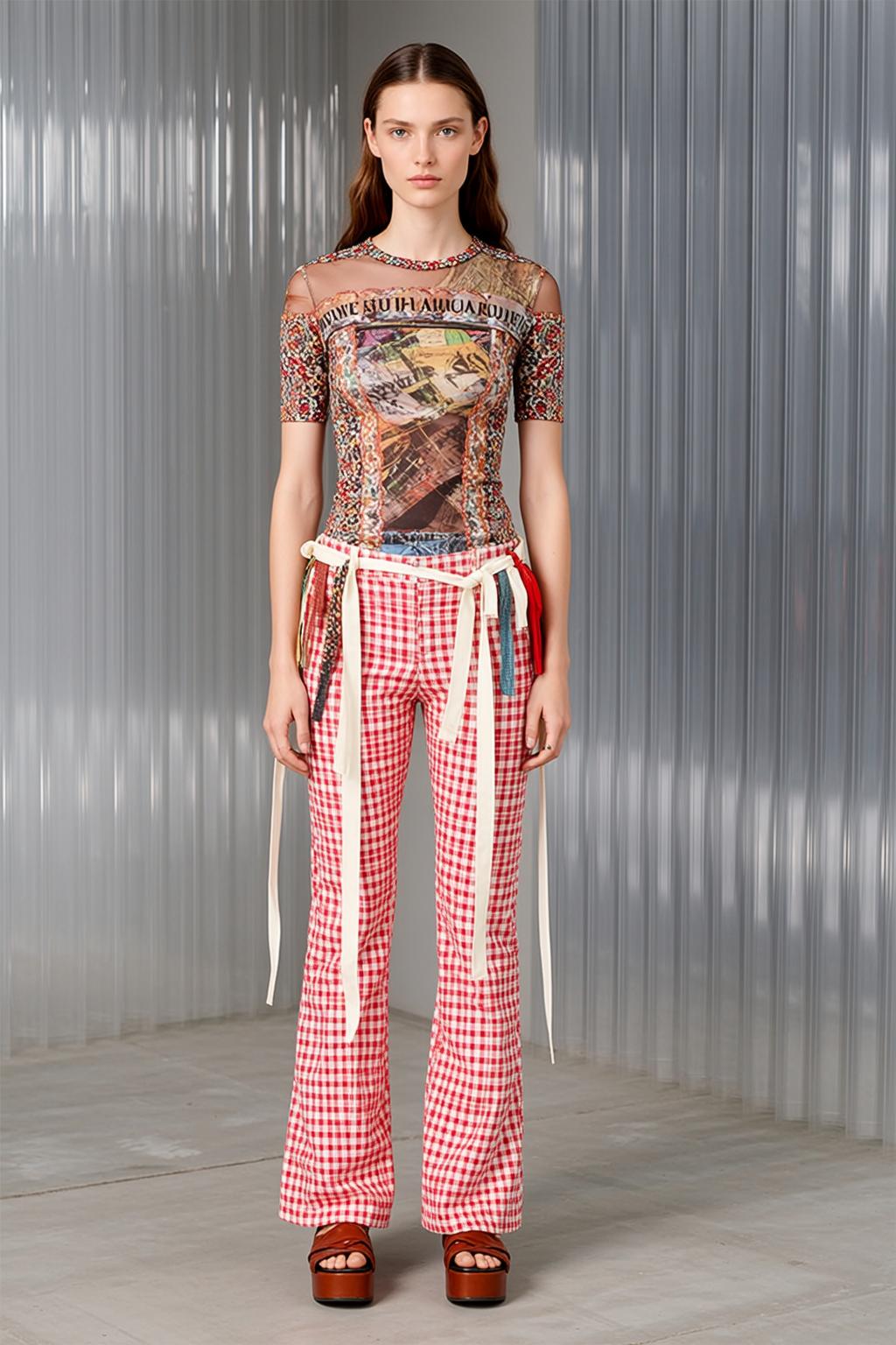 Fashion Week Young Long Brown Wavy Fair