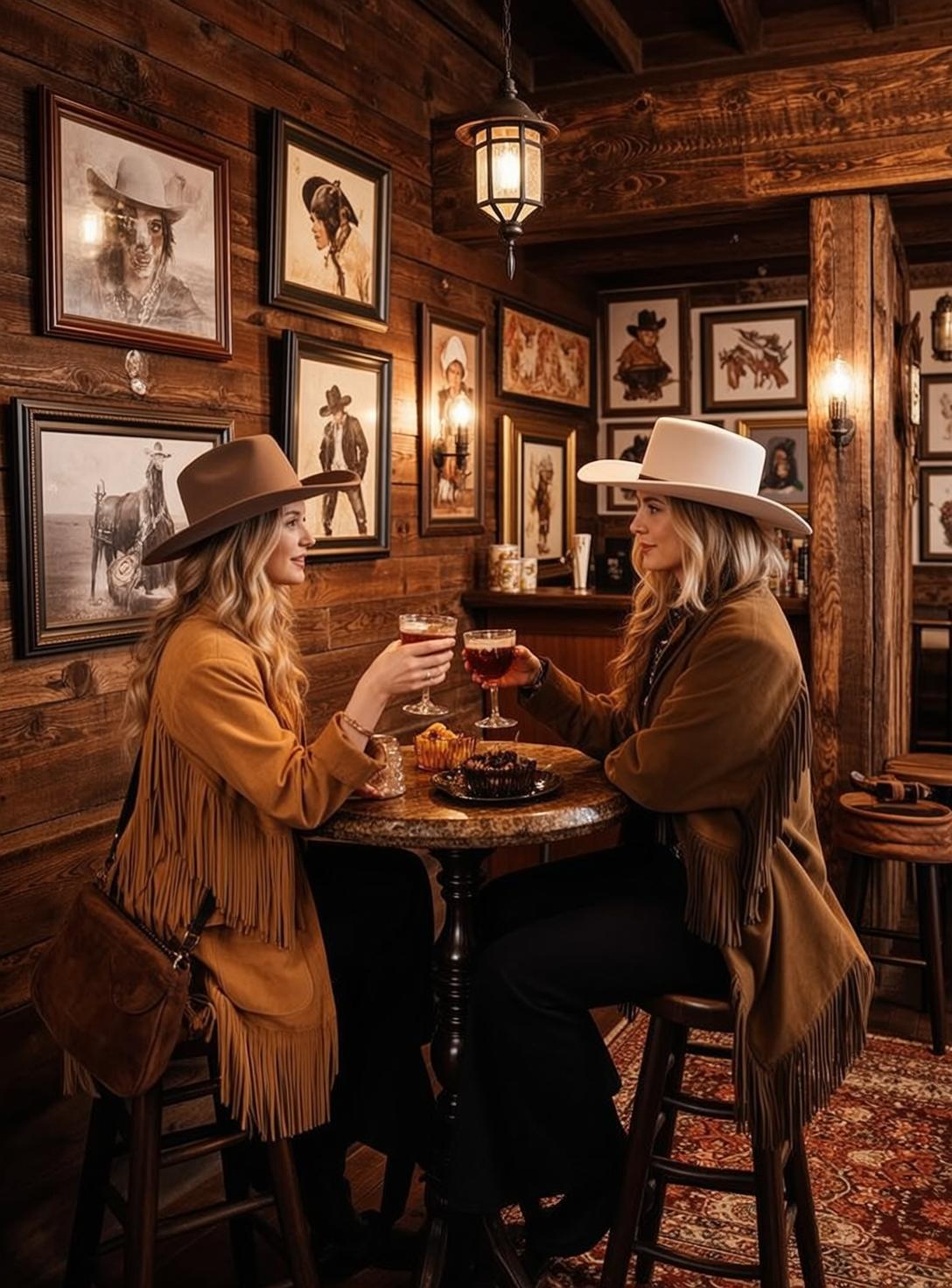 Western Bar Drinks Portrait