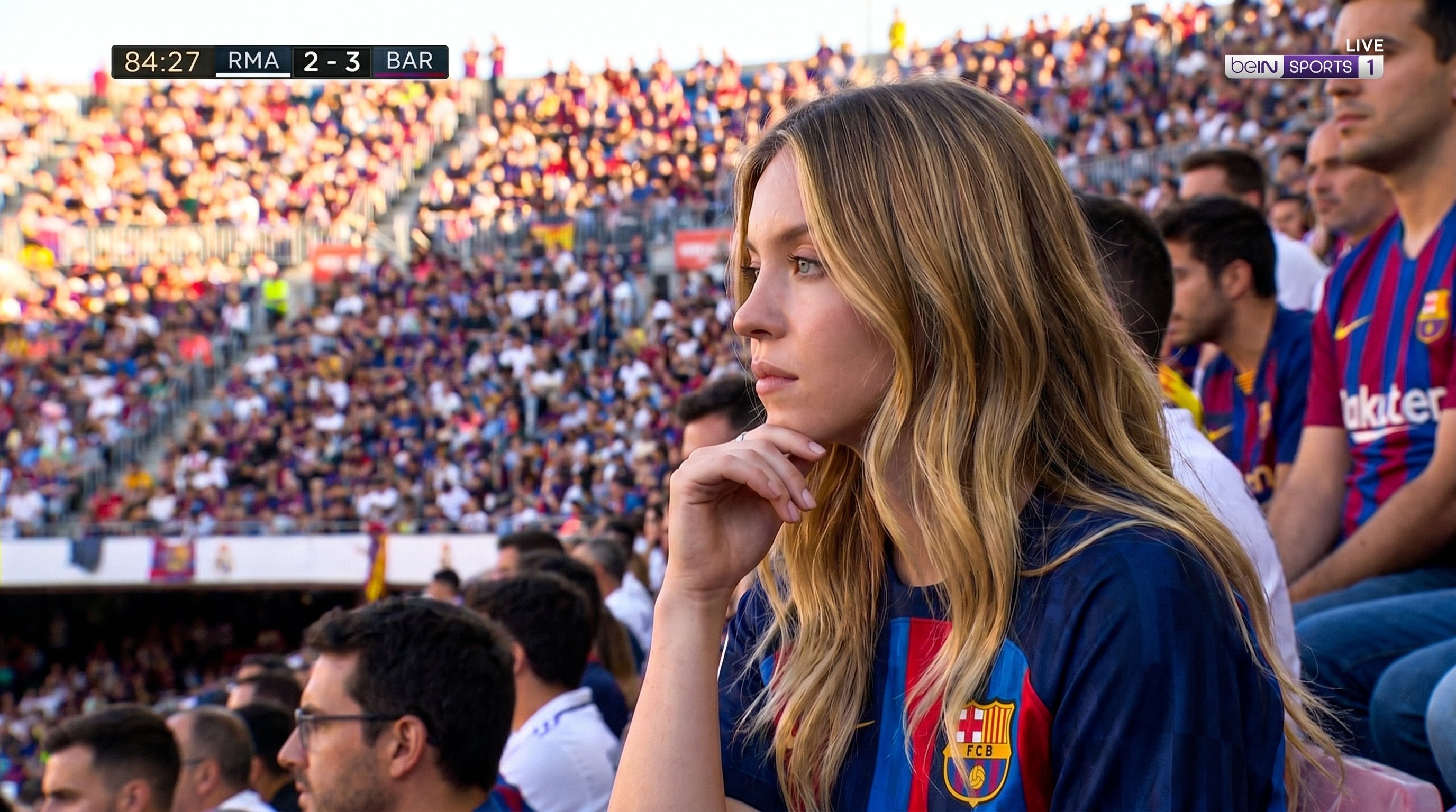 Fc Barcelona Jersey Stadium Crowd Golden Hour