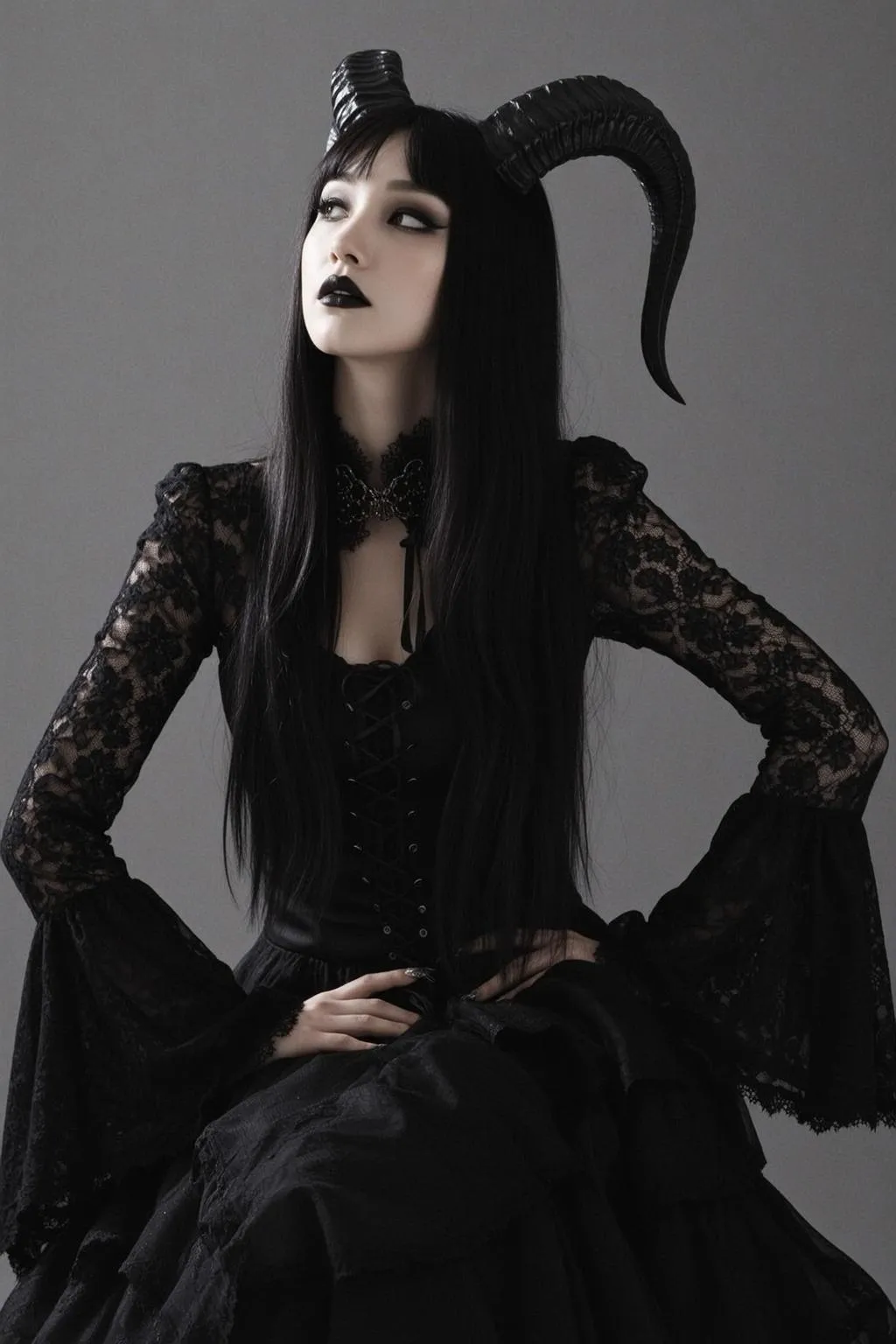 Necklace In Studio Portrait