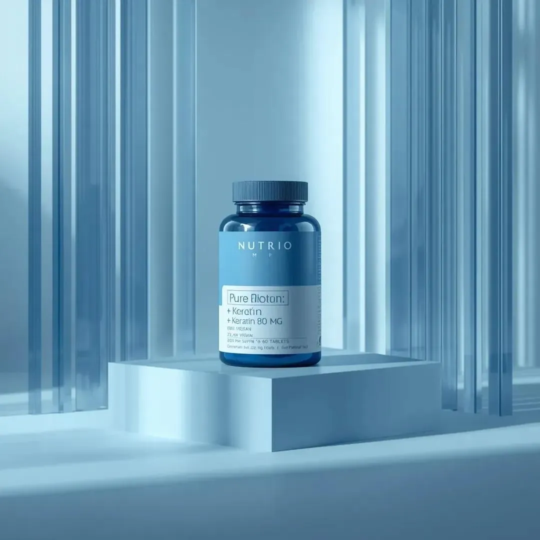 Minimalist Blue Studio Product Photography With Acrylic Panels