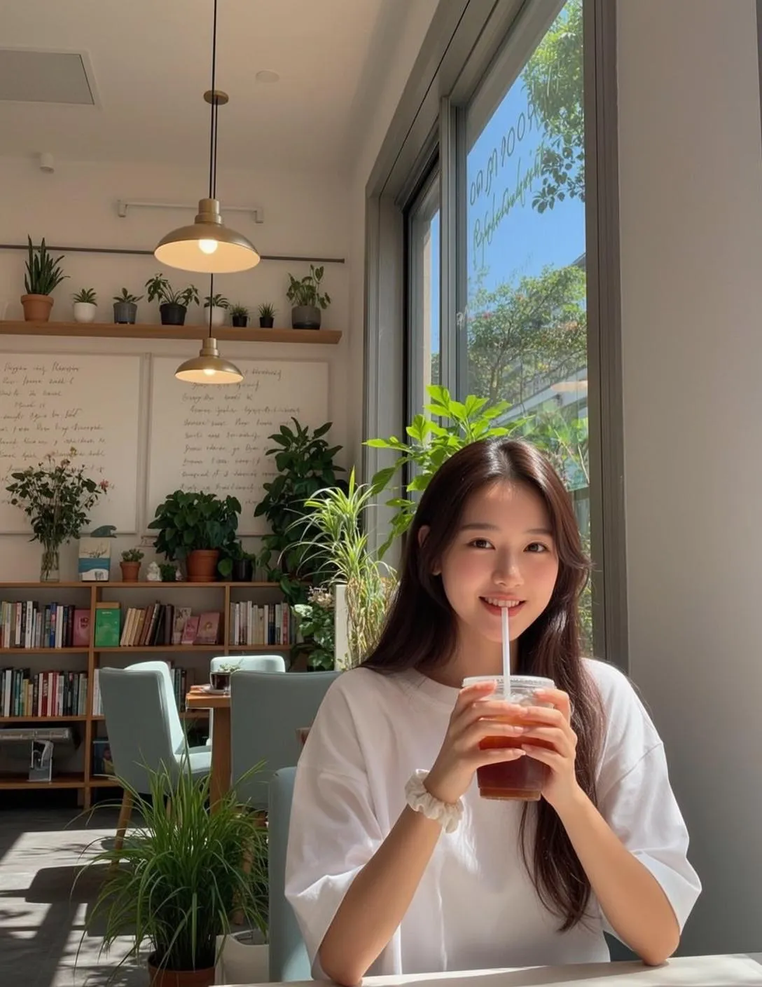 Makeup At A Cafe