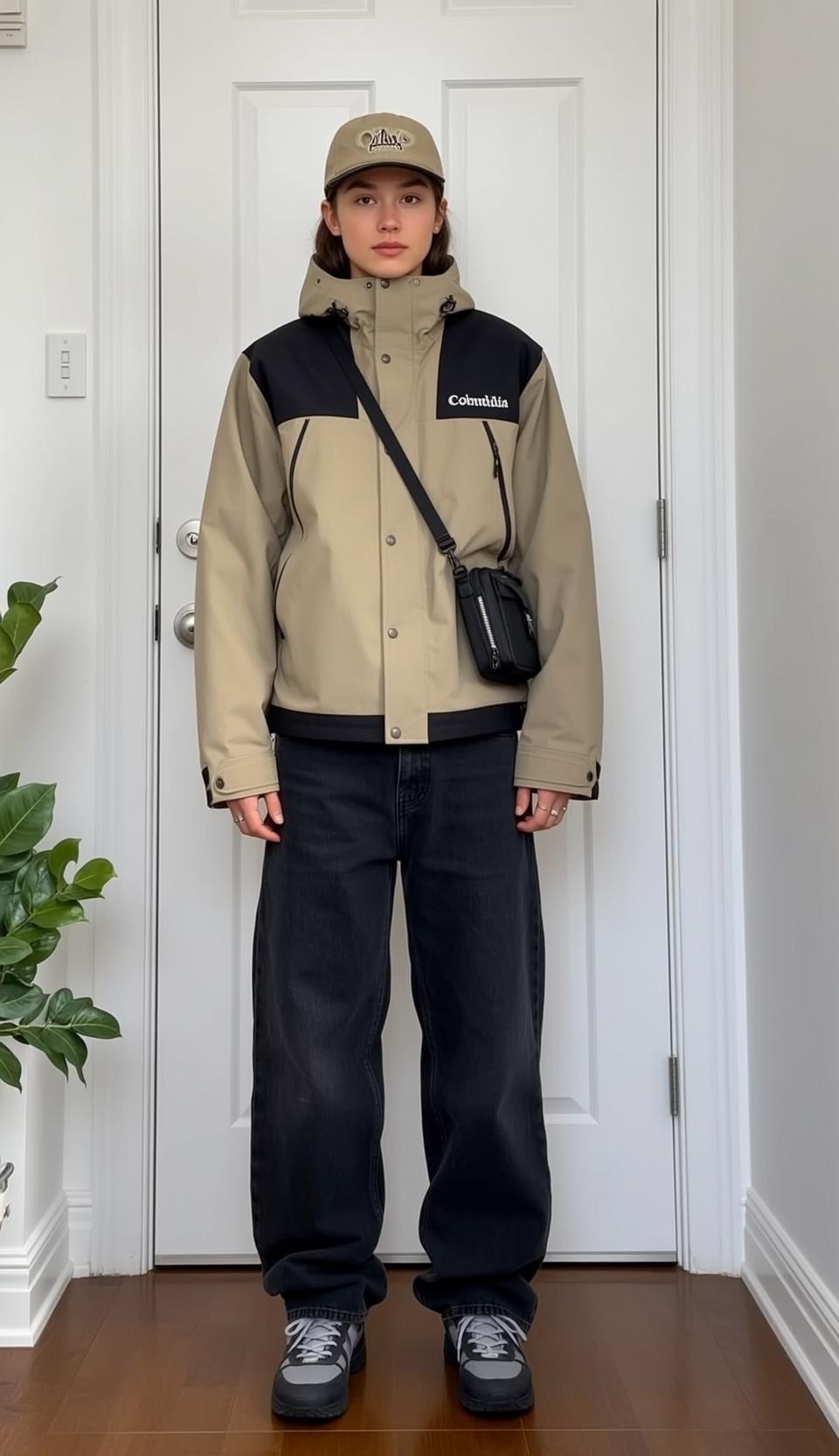 Black Jacket Indoors Standing