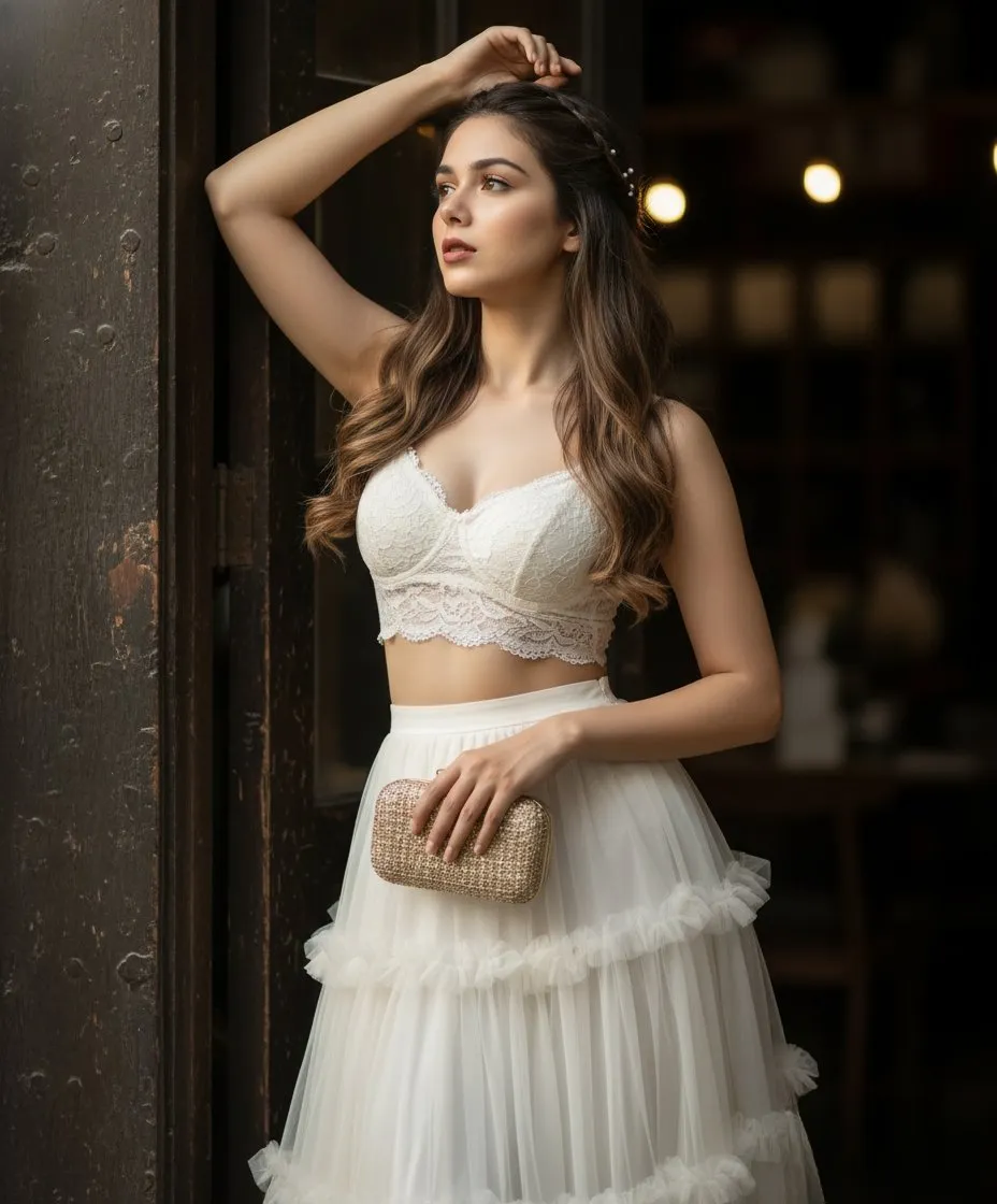 Where Light Meets Elegance: A Portrait of Thoughtful Beauty