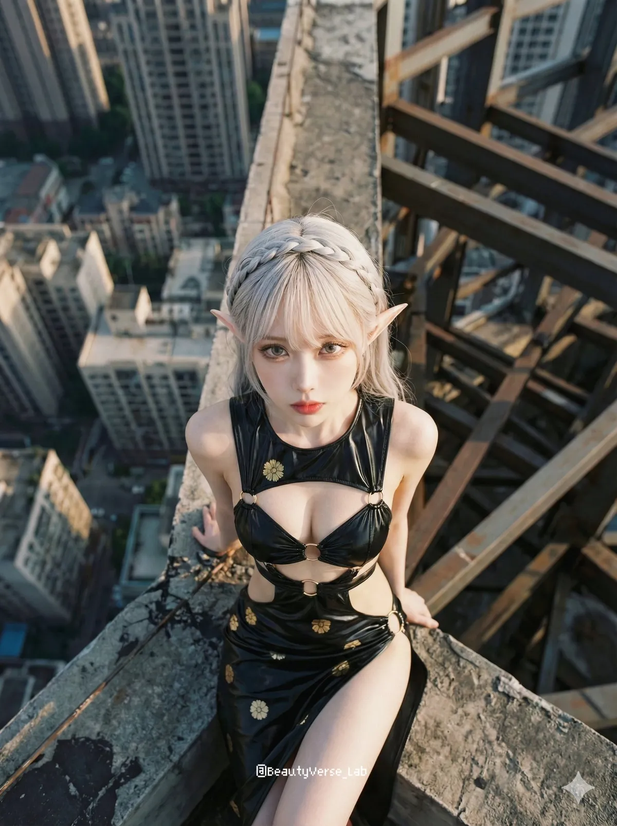 Cinematic Top Down Portrait