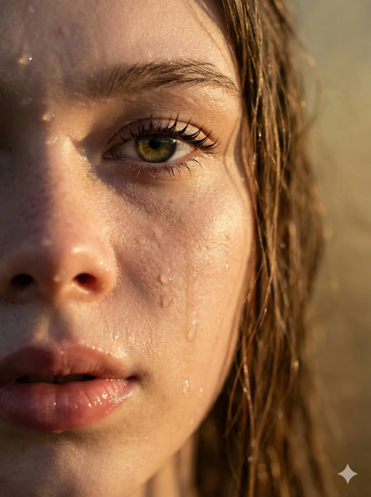 Hyper Realistic Water Portrait