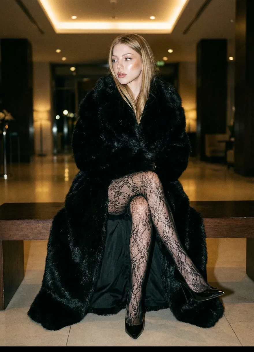 Faux Fur Bench Portrait
