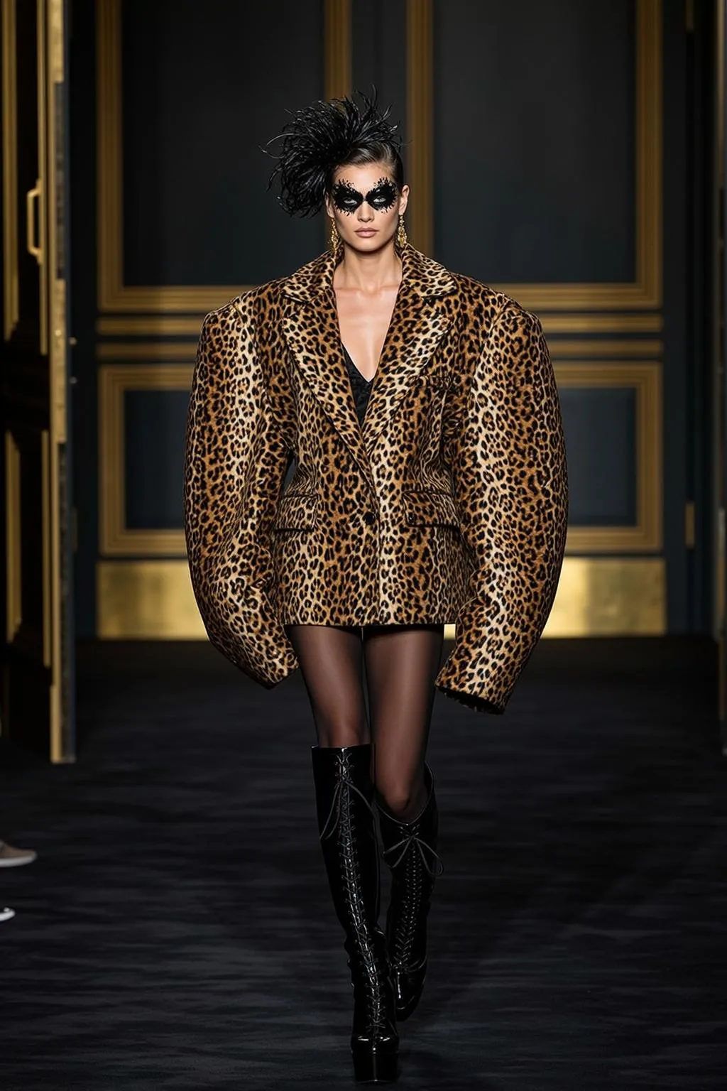 Earrings In Runway Portrait