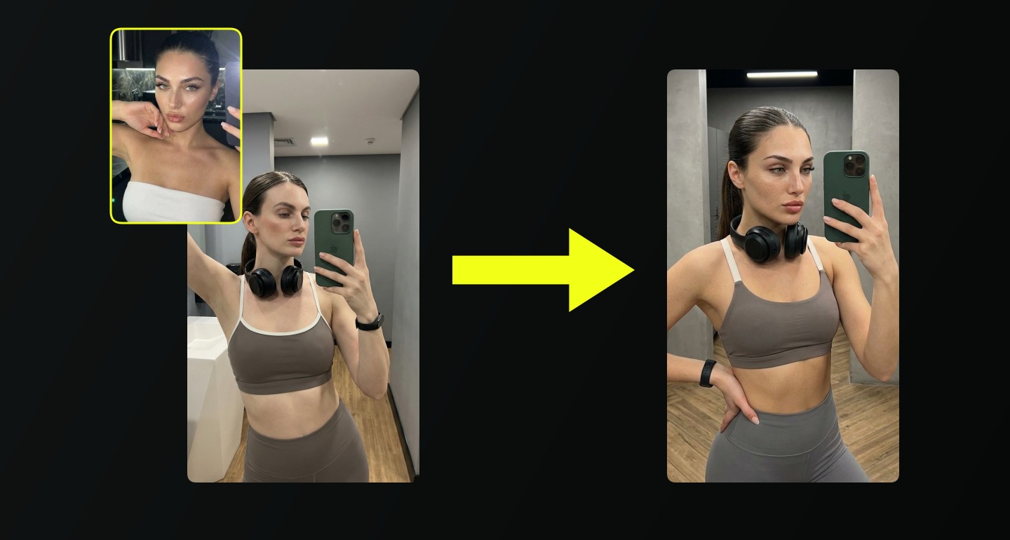 Lily remix walkthrough for Dressing Room Mirror Selfie Post Workout Casual