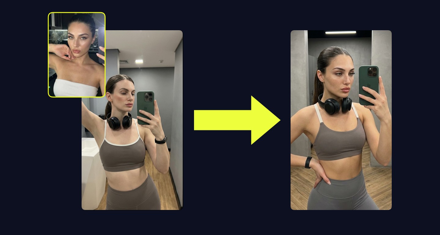 Lily remix walkthrough for Dressing Room Mirror Selfie Post Workout Casual