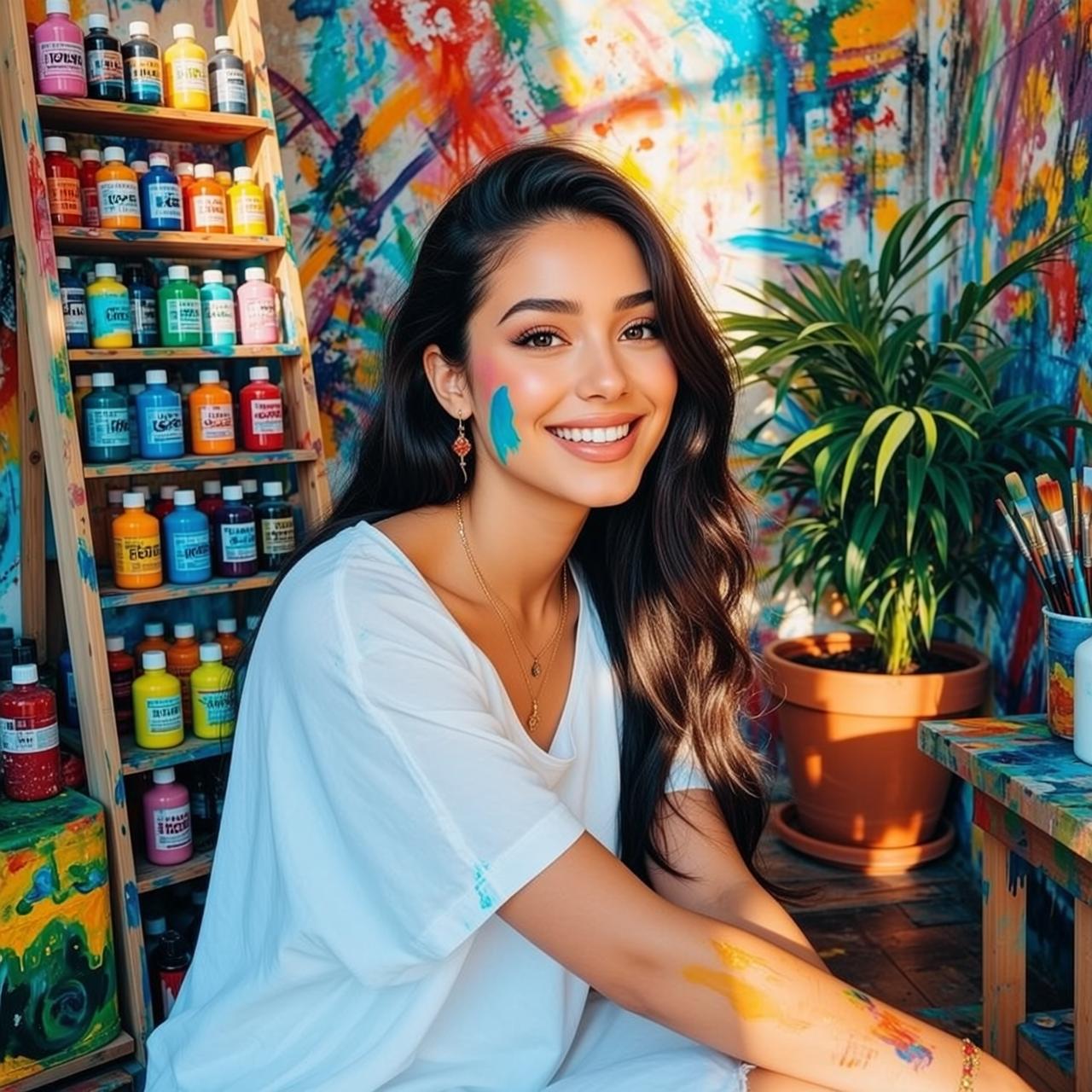 Warm Smile Seated Portrait