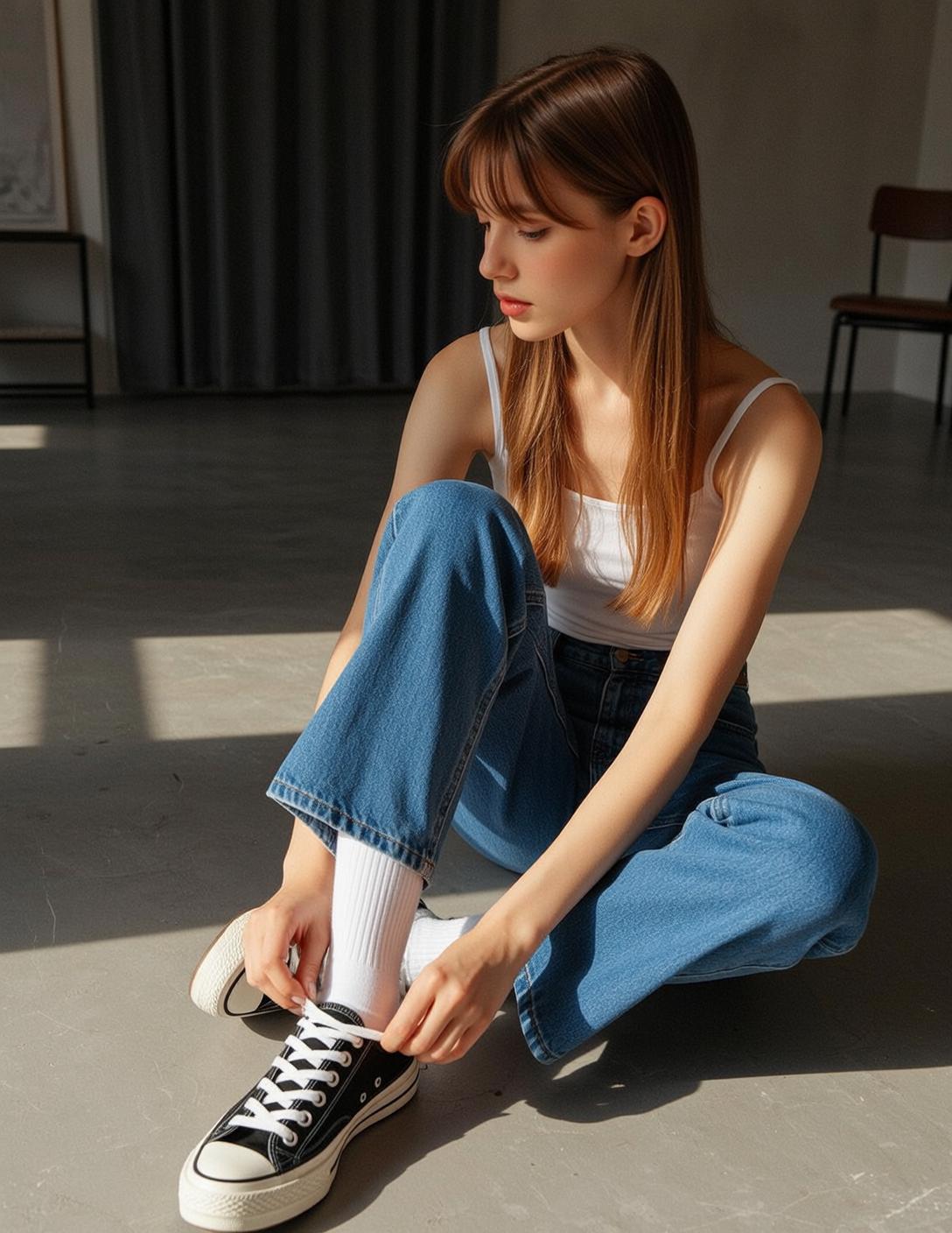 Explore Captured Low-angle Medium Seated Concrete Floor