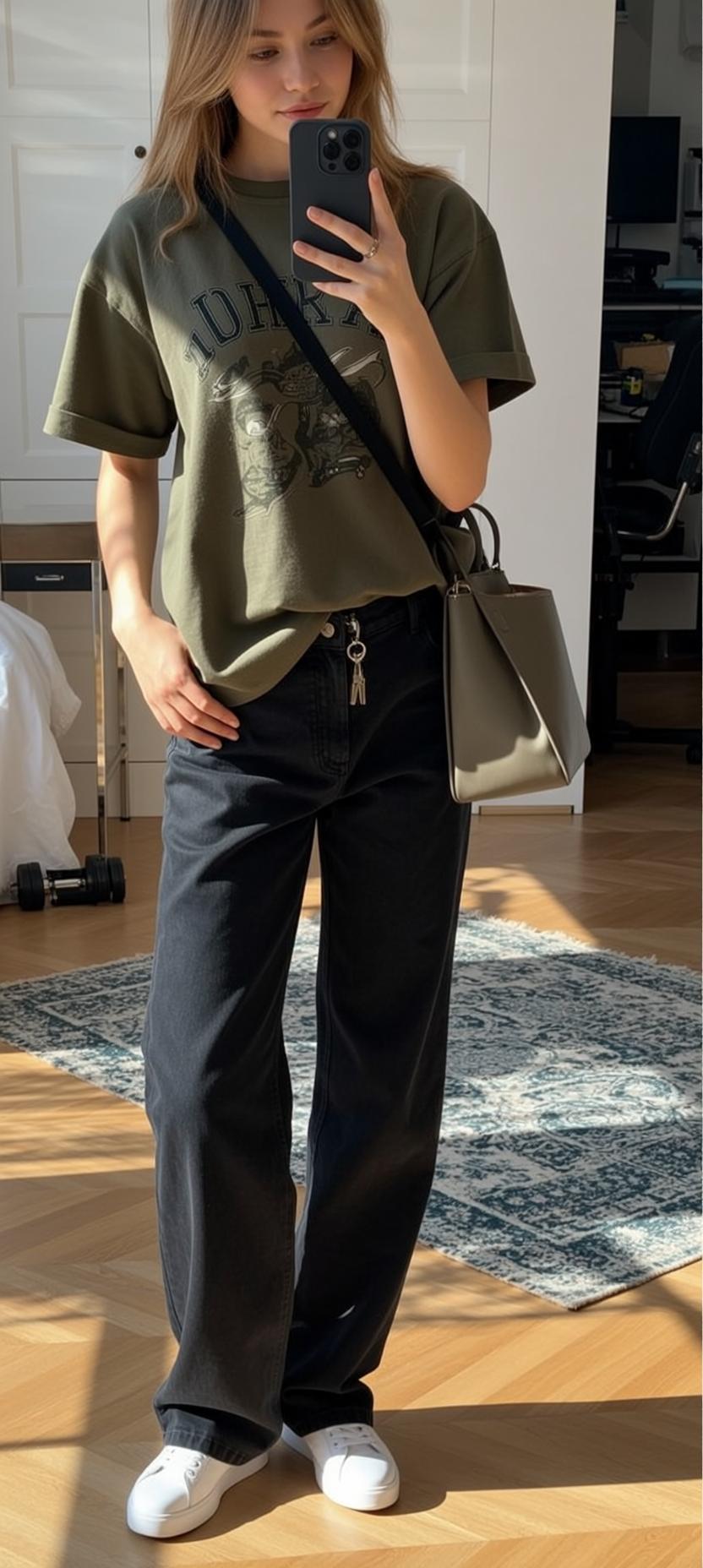Skater Young Long Light Brown Parted Middle