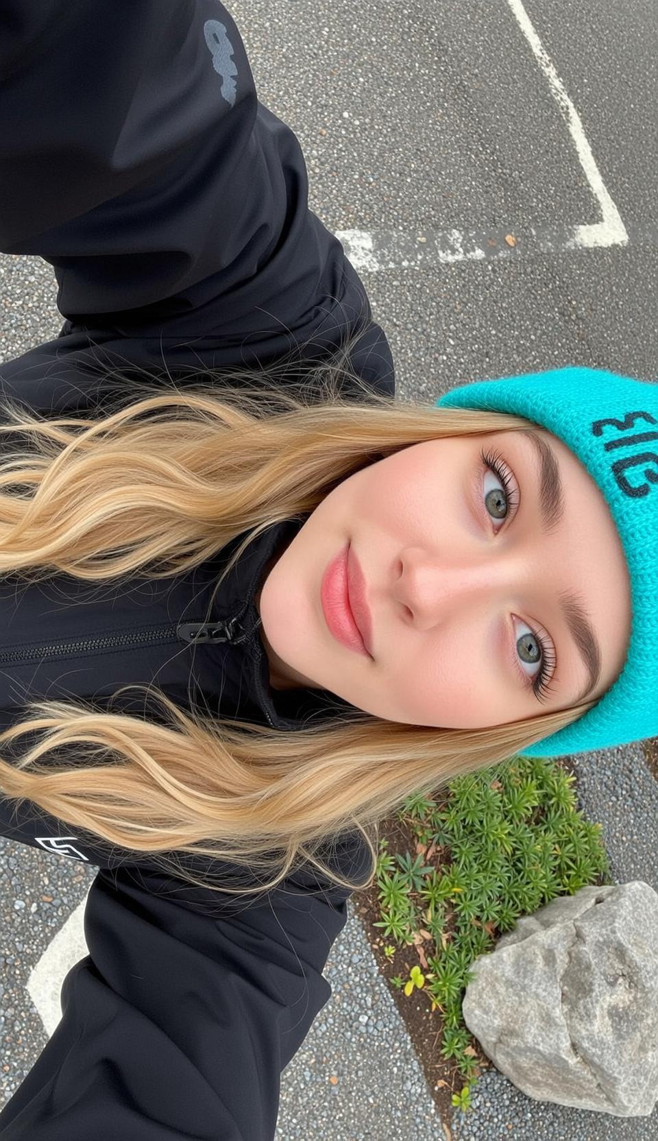 Explore Captured High-angle Selfie-style Tilted Slightly Her