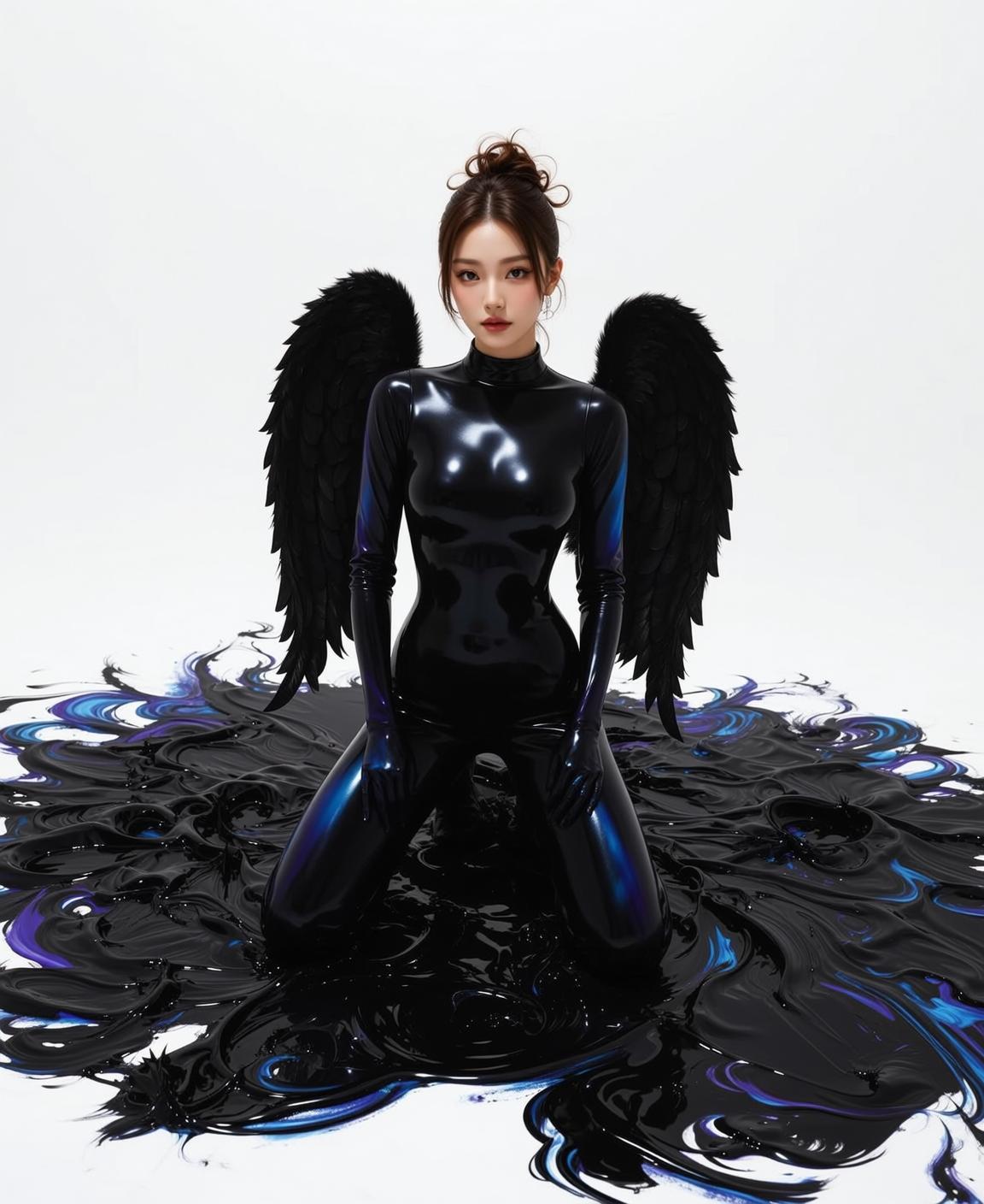 Black Latex Dark Angel Studio