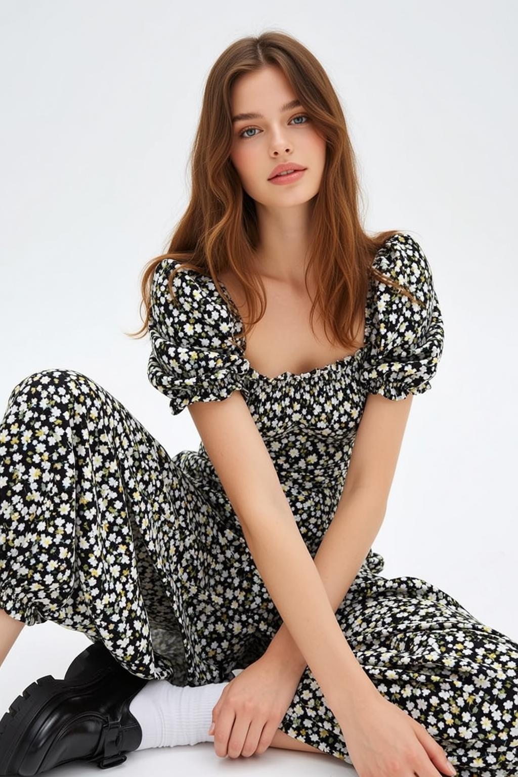 Black Floral Studio Set