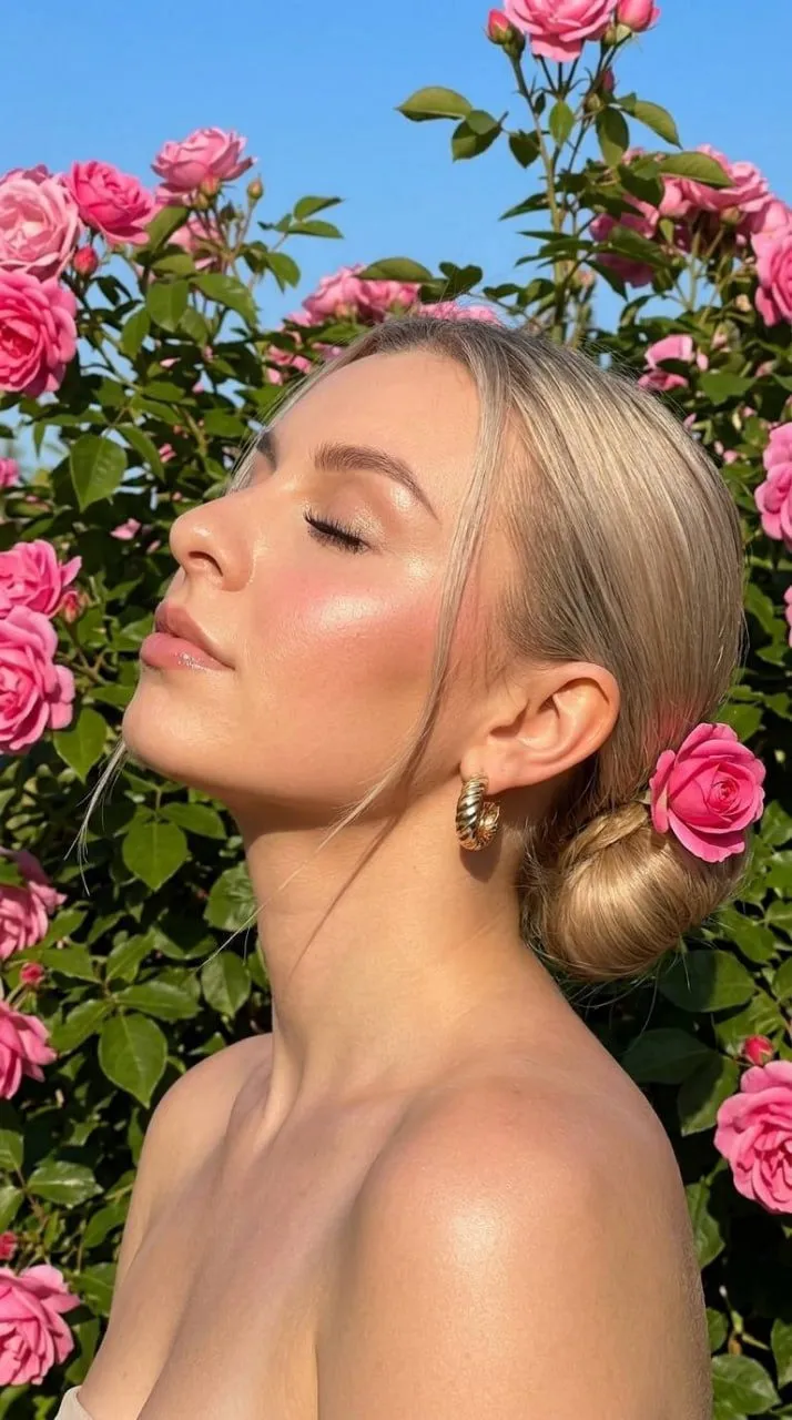 Makeup And Earrings In Fashion Portrait