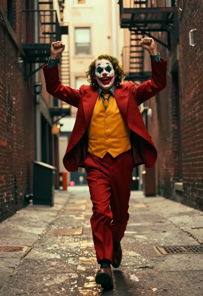 Face Paint And Makeup With Flamboyant Three Piece Suit