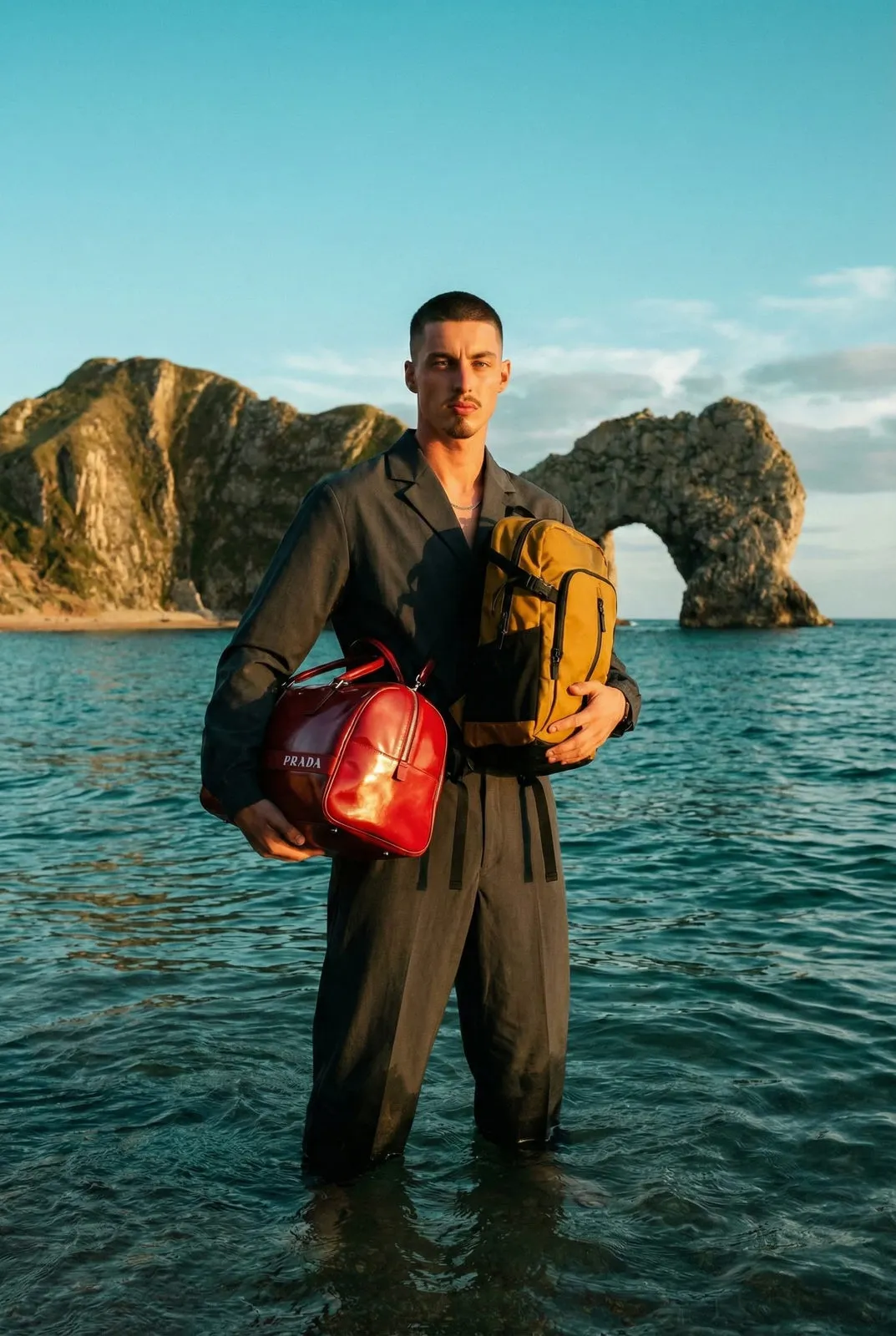 Coastal Suit Red Duffel