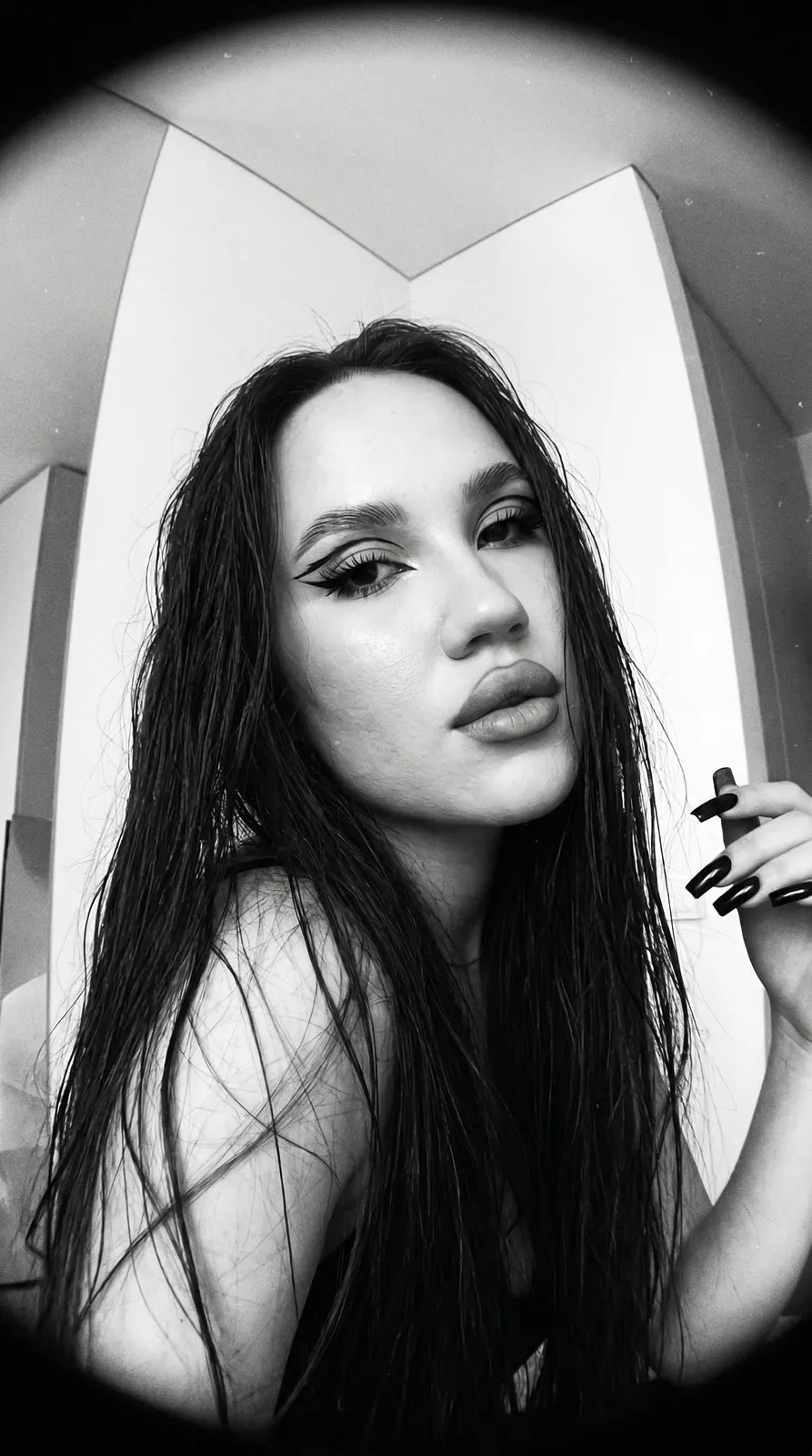 Makeup In Fisheye Portrait