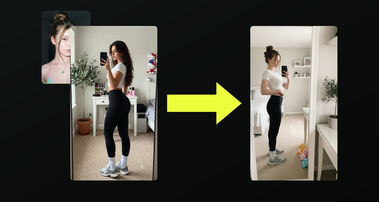 Mila remix walkthrough for Cozy Bedroom Mirror Selfie