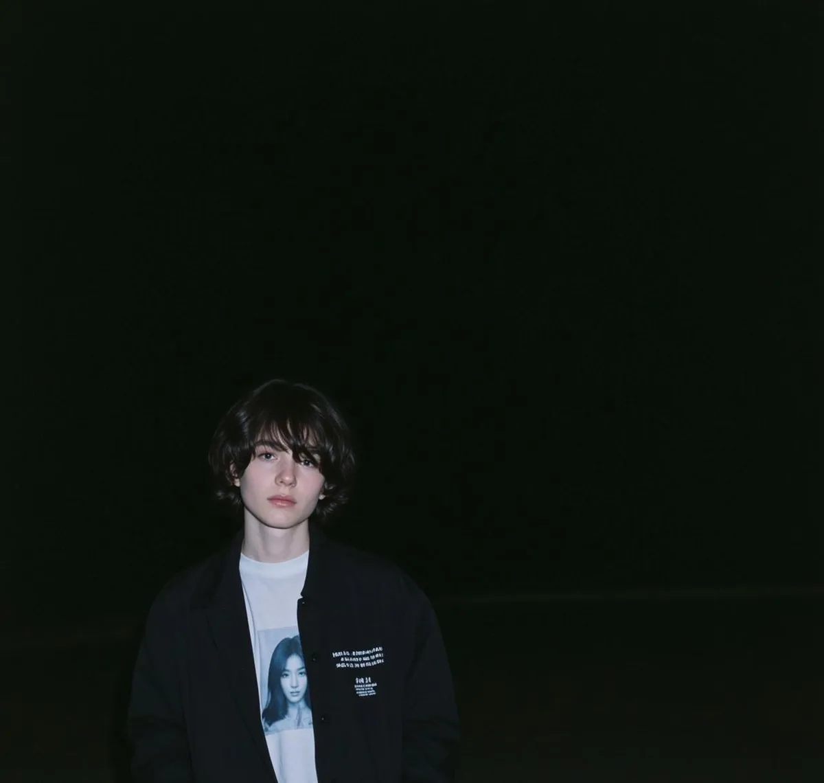 Graphic Tee Black Jacket