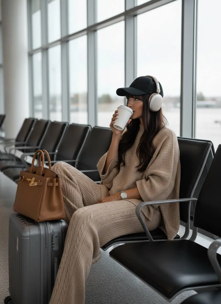Cozy Airport Lounge Portrait