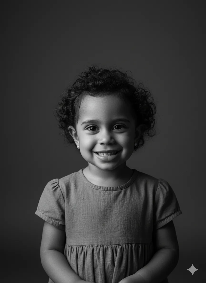 Classic Portrait Of A Young Girl
