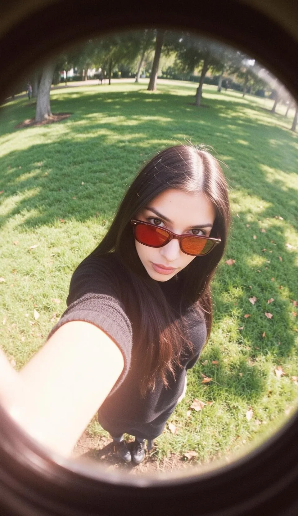 Sunglasses In A Park