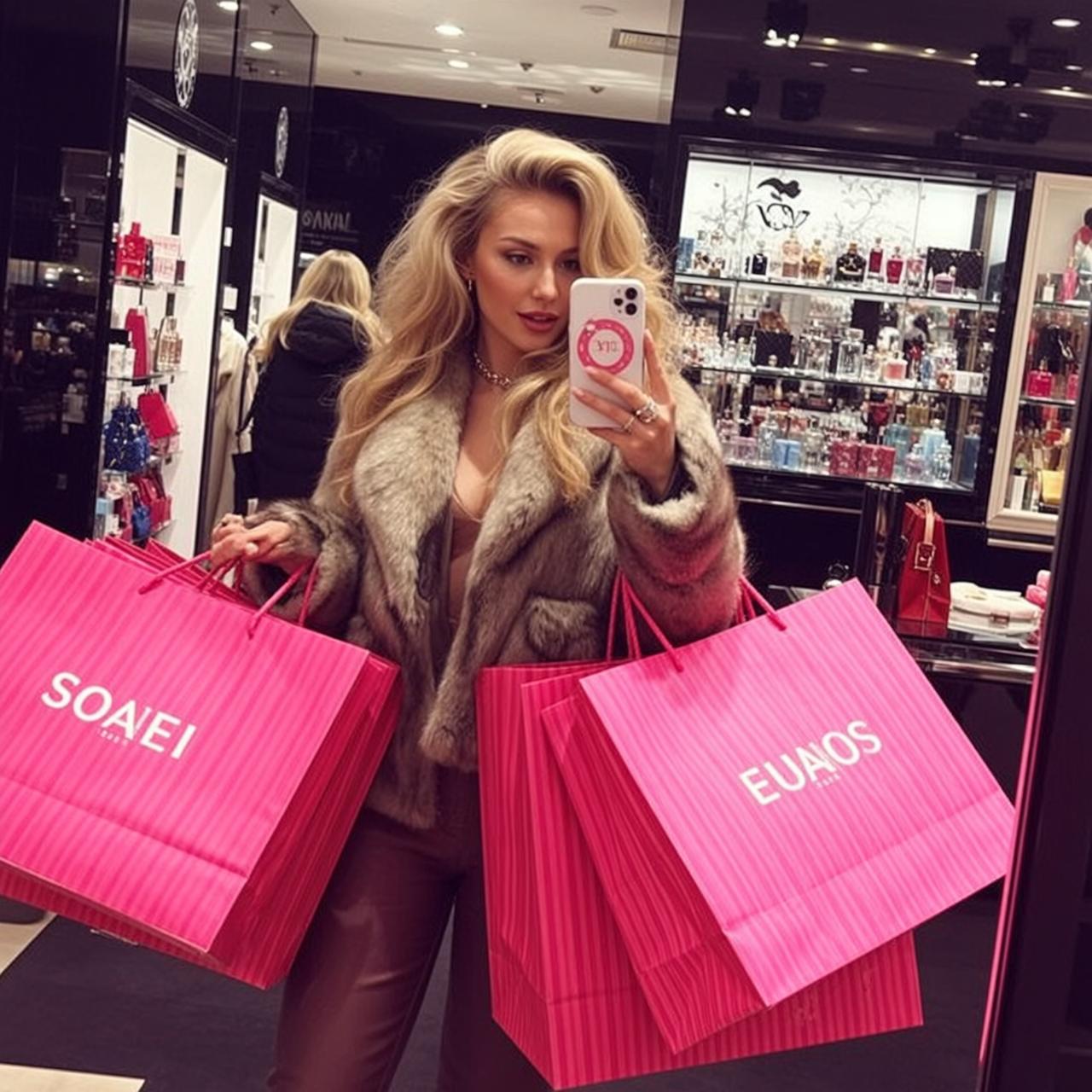 Fur Coat Boutique Selfie