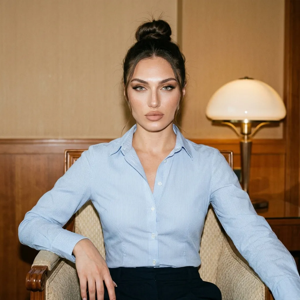 Makeup In Hotel Room Portrait