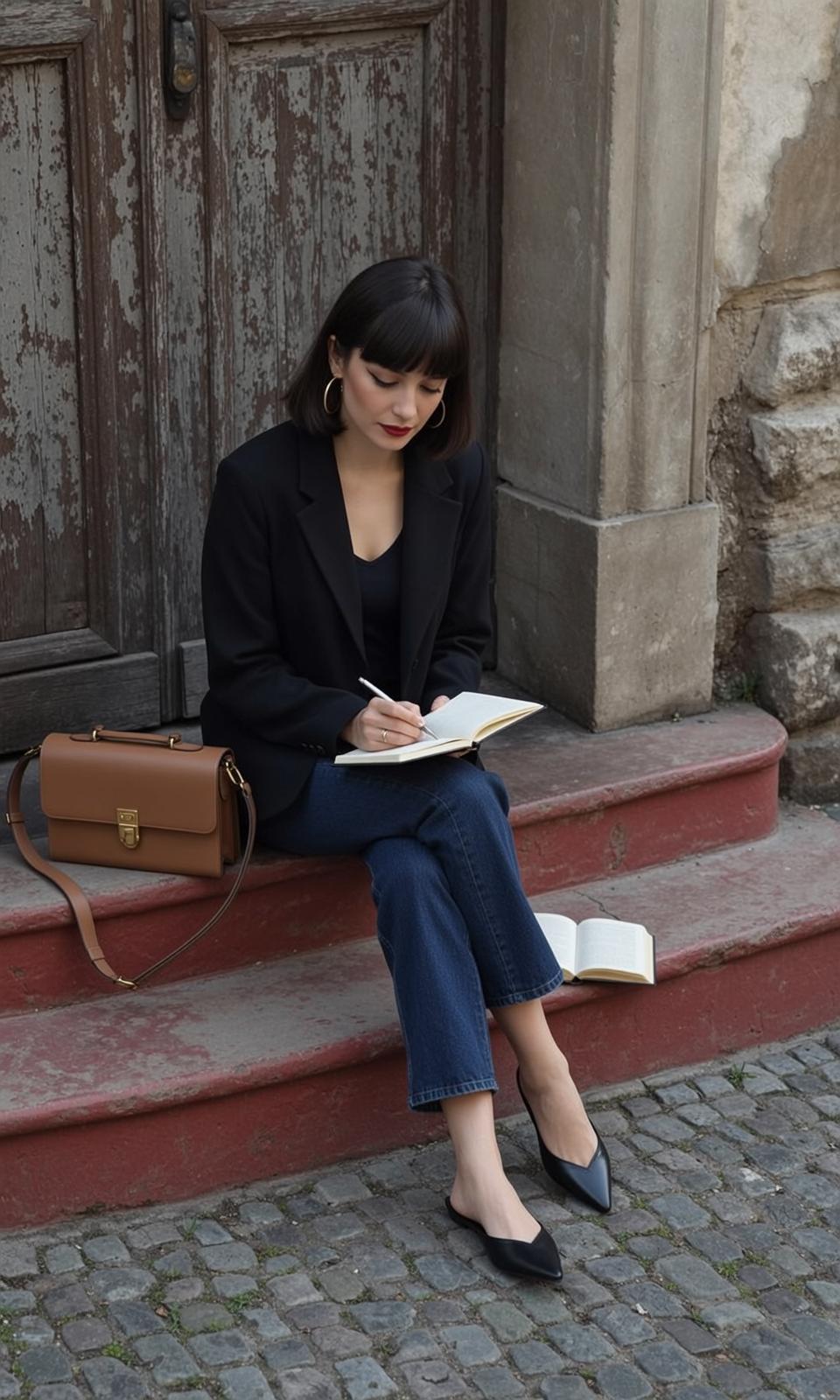 Autumn Young Short Black Bob Bangs Fair