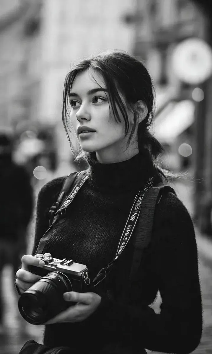 Mirrorless Camera Both Hands City Street Urban Street
