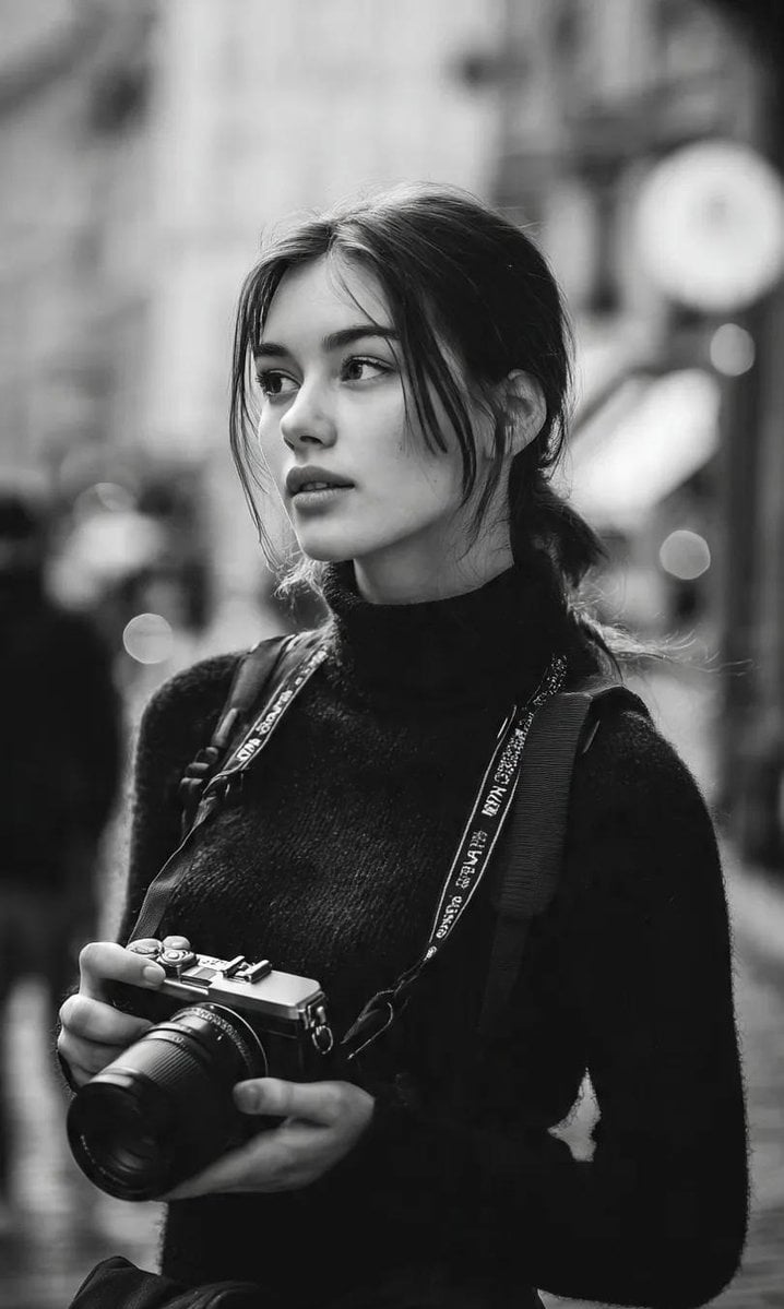 Mirrorless Camera Both Hands City Street Urban Street