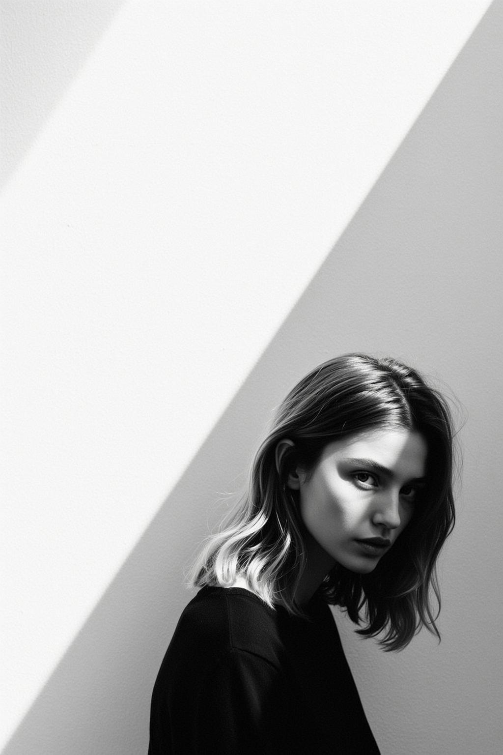 Medium Shot Portrait Young Woman With Shoulder-length Wavy Brown Hair