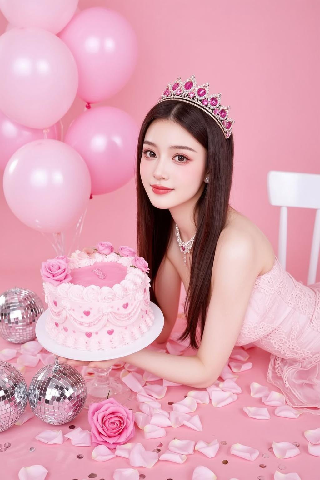 Pink Cake Birthday Studio