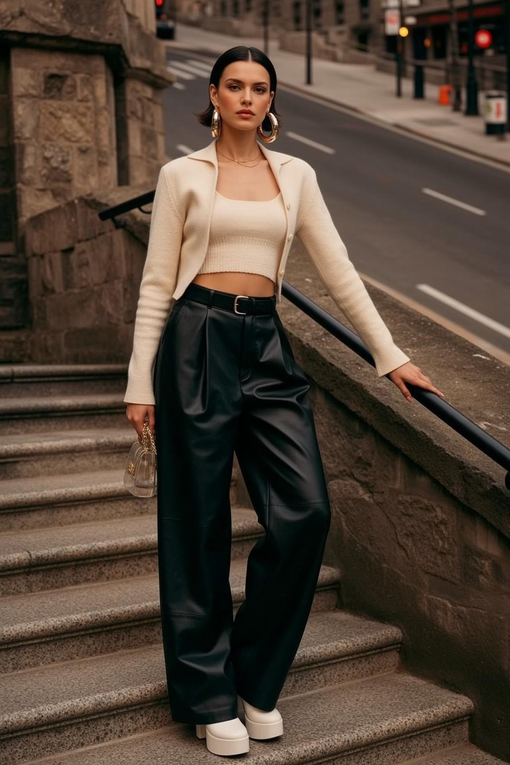 Fashion Week Young Short Dark Straight Fair