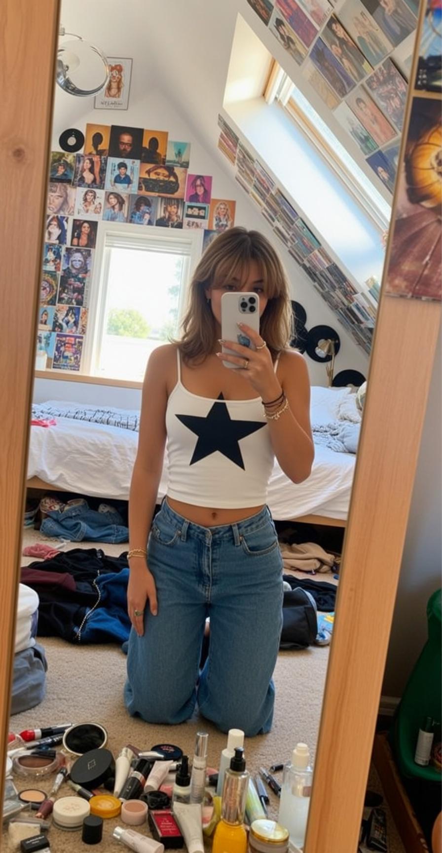 Bedroom Selfie Natural Light Casual Candid