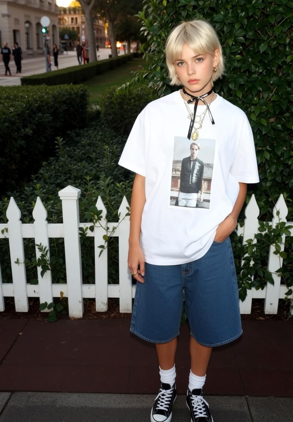 Casual Young Short Blonde Bob Fair White