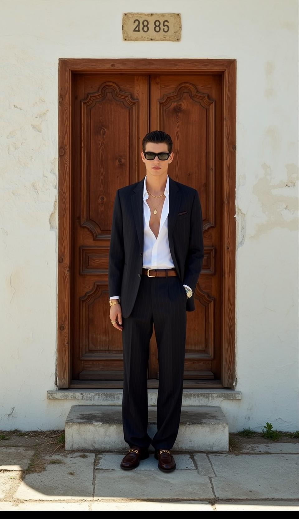 Young Short Dark Hair Fair Skin Unbuttoned