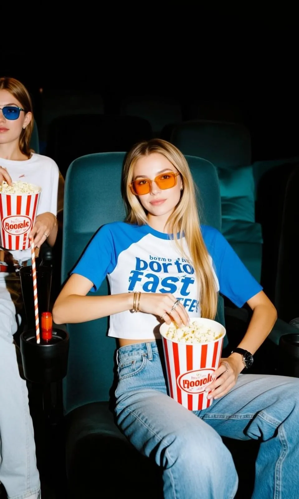 Sunglasses Bracelets And Rings In A Theater