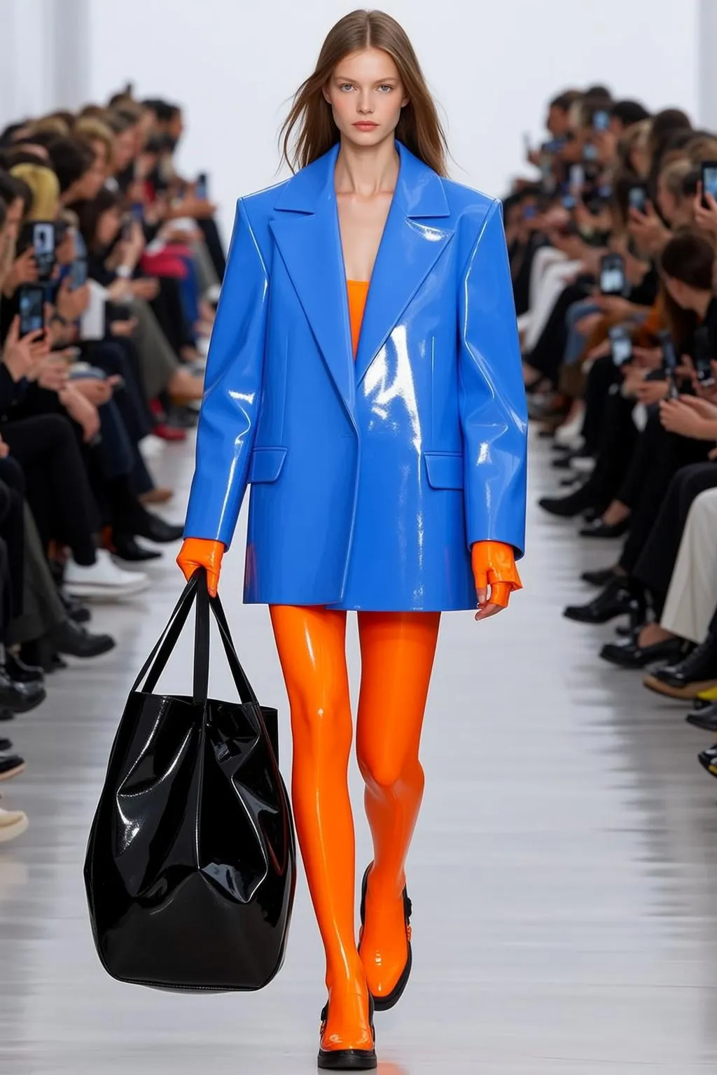 Fashion Week Young Long Straight Brown Fair
