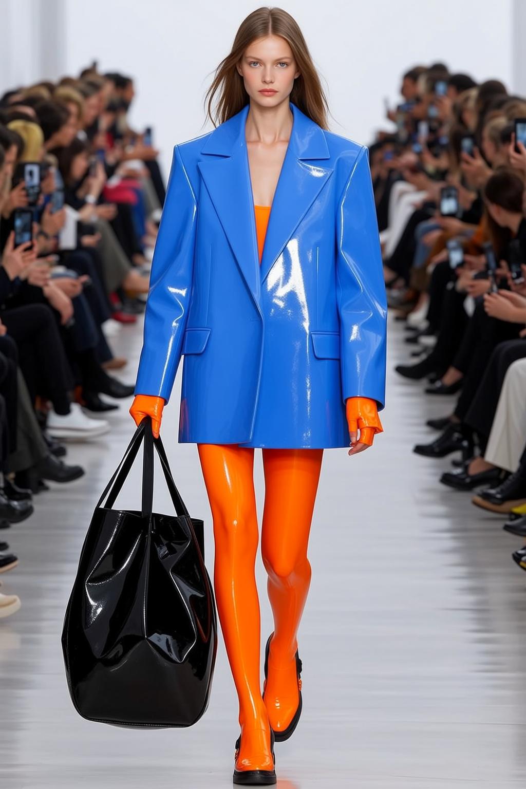 Fashion Week Young Long Straight Brown Fair