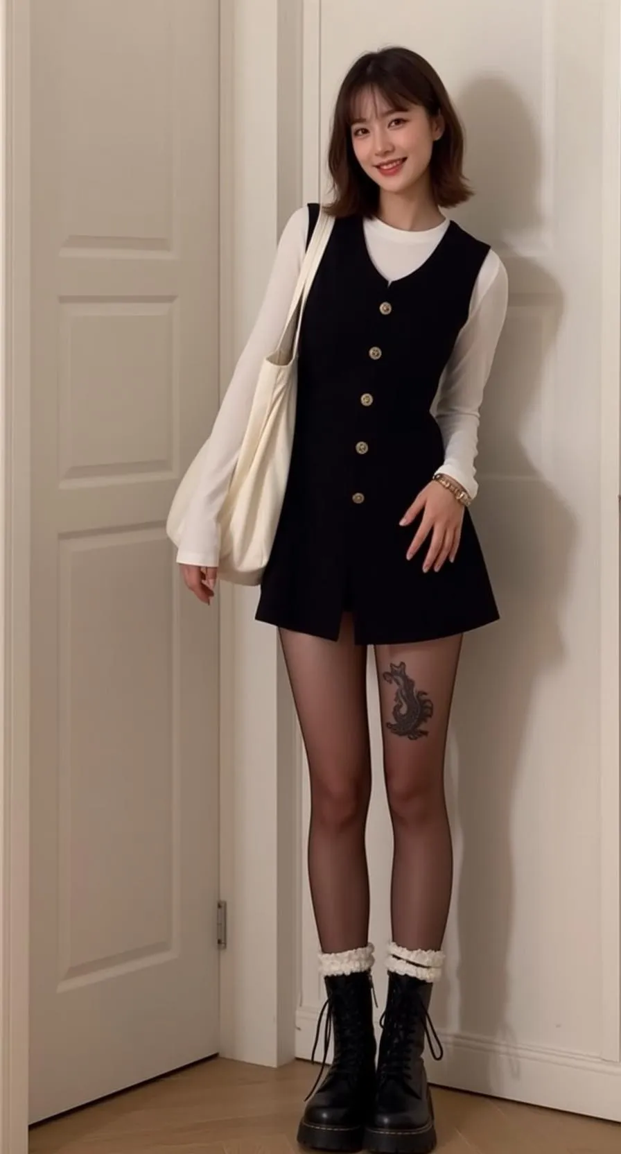 Bracelets And Tattoos In A Portrait