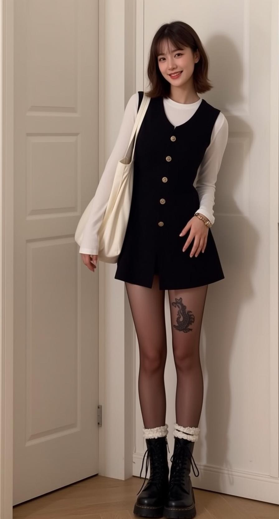 Autumn Young East Asian Short Brown Bob