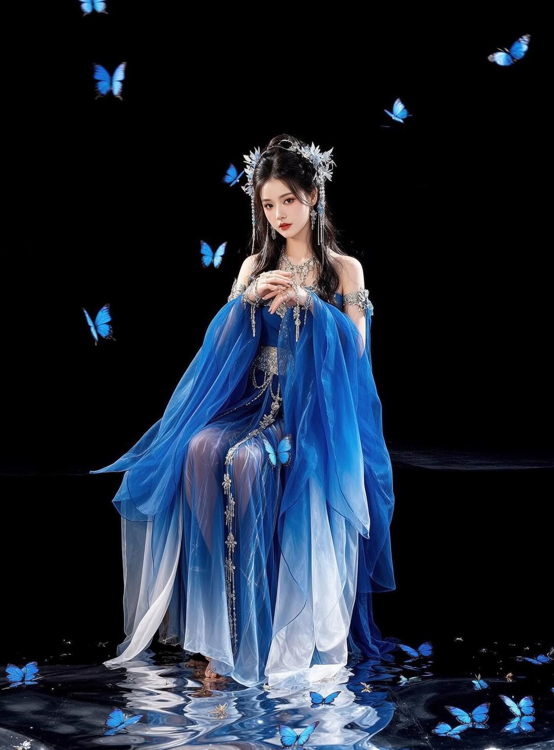 Blue Water Reflection Fantasy