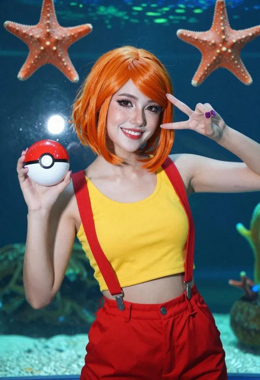 Medium And Scene Medium Close-up Portrait Woman Cosplaying Misty From