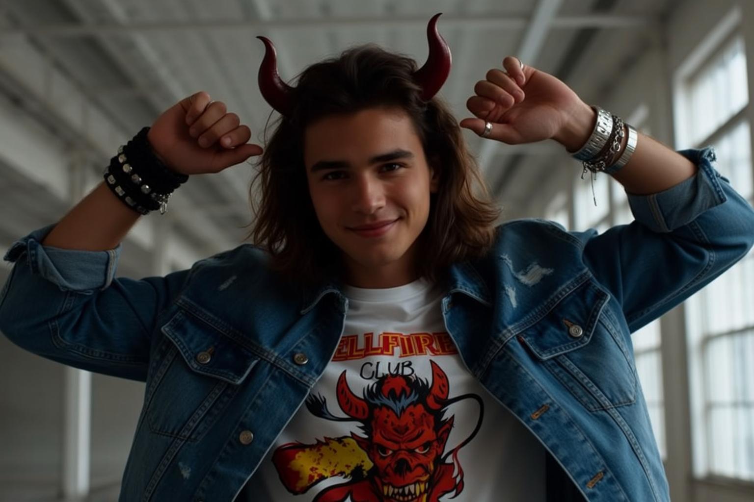Industrial Space Devil Jacket Pose