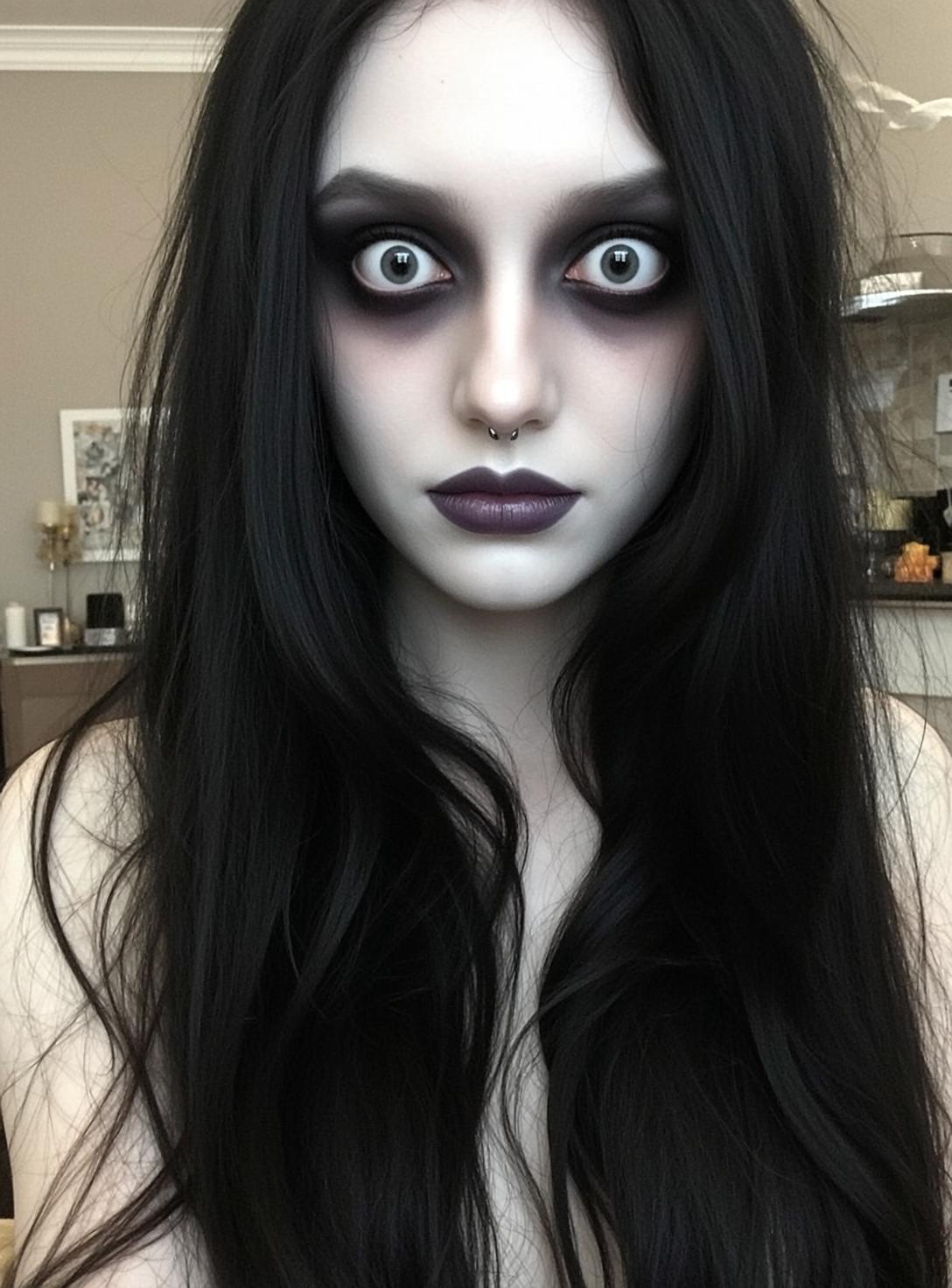 Dark Eye Halloween Makeup